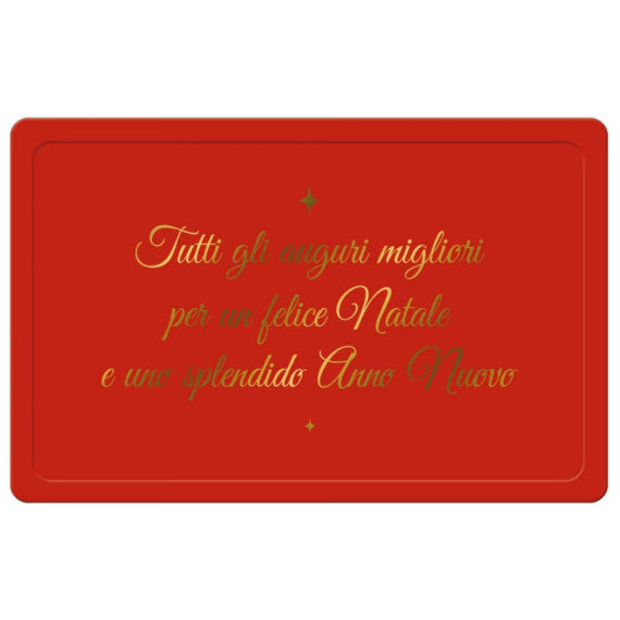 Biglietti Natalizi in vassoio - 9x14 cm conf. 6 pezzi Biembi rosso BBE202C68