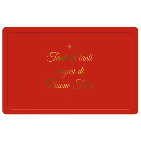 Biglietti Natalizi in vassoio - 9x14 cm conf. 6 pezzi Biembi rosso BBE202C68