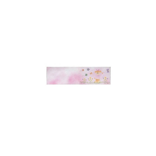Bigliettino bomboniera personalizzabile - battesimo - rosa - Rex Sadoch - scatola 25 fogli A4 da 20 biglietti