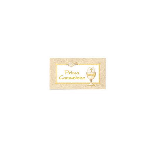 Bigliettino bomboniera personalizzabile - comunione - Rex Sadoch - scatola 25 fogli A4 da 20 biglietti