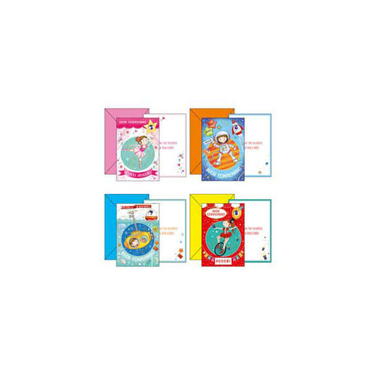 Biglietto Buon Compleanno - con ruota numerata tema bambini - 4 soggetti assortiti - Kartos