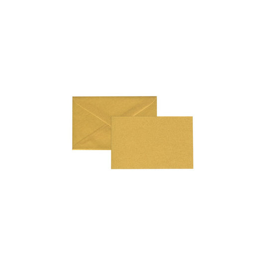 Biglietto natale neutro - con busta - 9 x 14 cm - oro - Sadoch