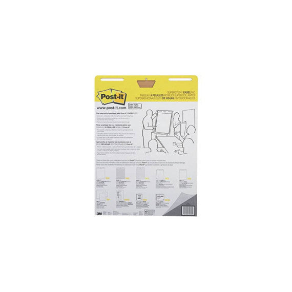 Blocchi lavagna Post-it® Meeting Chart bianco 63,5x77,5 cm 30 fogli Promo Pack 2+1 GRATIS - 7000081684