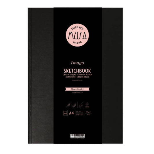 Blocco a libro Imago SKETCH Musa 200 pagine 105 gr formato A4 MU124494