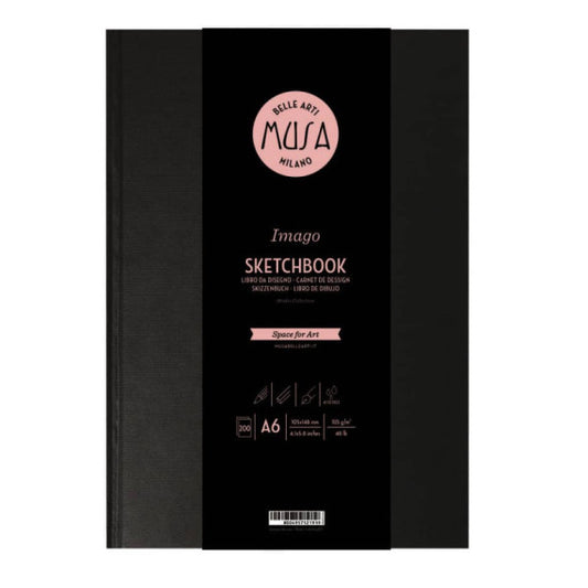 Blocco a libro Imago SKETCH Musa 200 pagine 105 gr formato A6 MU124496