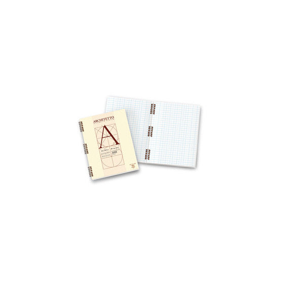 Blocco Architetto - spiralato - 22 x 29,7 cm - 100 gr - 40 fogli - bianco - Pigna