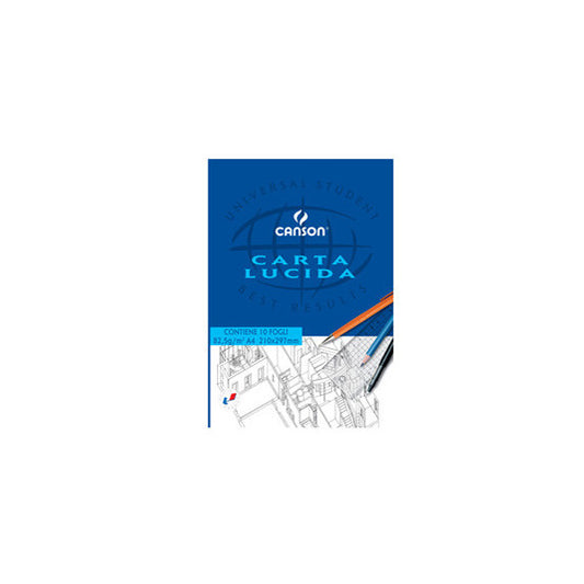 Blocco carta lucida - 210x297mm - 10 fogli - 80gr - uso manuale - Canson