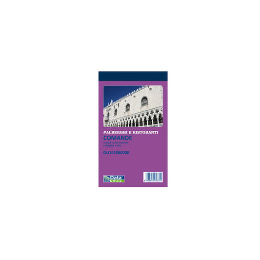 Blocco comande - 25/25/25 copie autoricopianti - 16,8 x 10 cm - DU161880000 - Data Ufficio