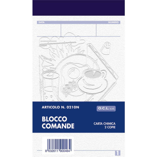 Blocco comande O.C.L. 9x15 cm 25x2 copie - 0210N