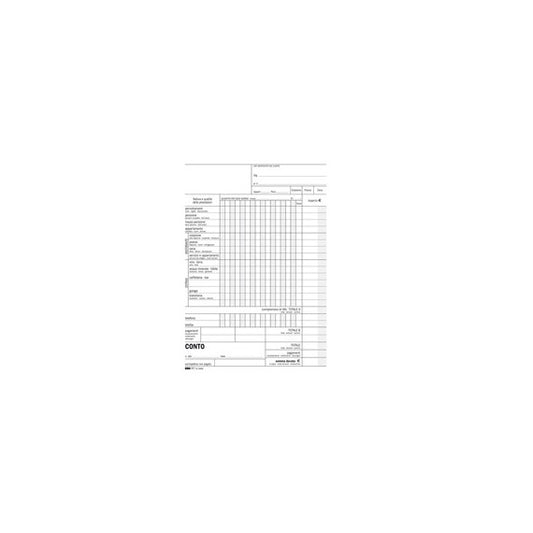 Blocco conto albergo/pensione - 15 giorni - uso mano - 23 x 15cm - 100 fogli - Edipro