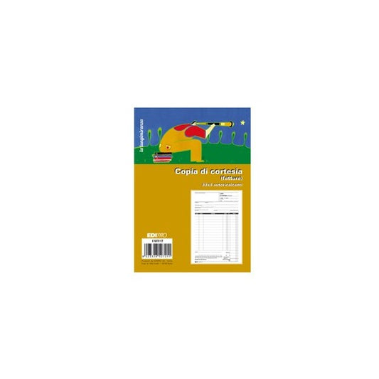 Blocco copia di di cortesia (fatt.elett.) cortesia (fatt.elett.) 33x3 autocop. - Edipro