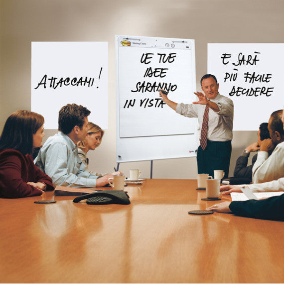 Blocco da parete Super Sticky - 559RP - 63,5 x 77,5 cm - carta riciclata - bianco - 30 fogli - Post it®