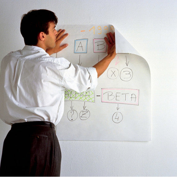 Blocco da parete Super Sticky - 559RP - 63,5 x 77,5 cm - carta riciclata - bianco - 30 fogli - Post it®
