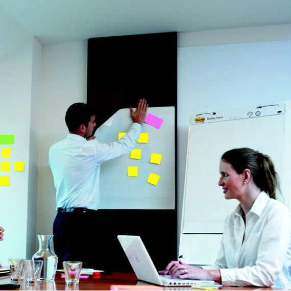 Blocco da parete Super Sticky - 559RP - 63,5 x 77,5 cm - carta riciclata - bianco - 30 fogli - Post it®
