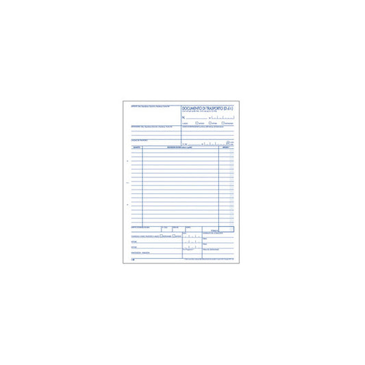 Blocco DDT - 225 x 297mm - 50 x 3 copie - BM