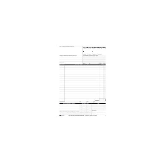 Blocco DDT - 25 fogli 4 copie autoricalcanti - 29,7 x 21cm - Edipro