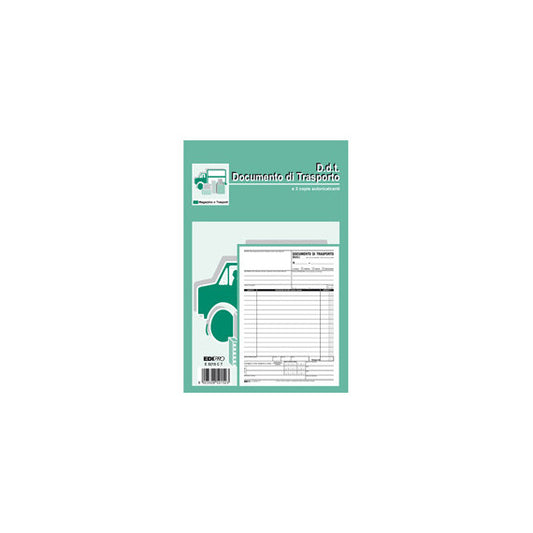 Blocco DDT - 33 fogli 3 copie autoricalcanti - 23 x 14,8cm - Edipro