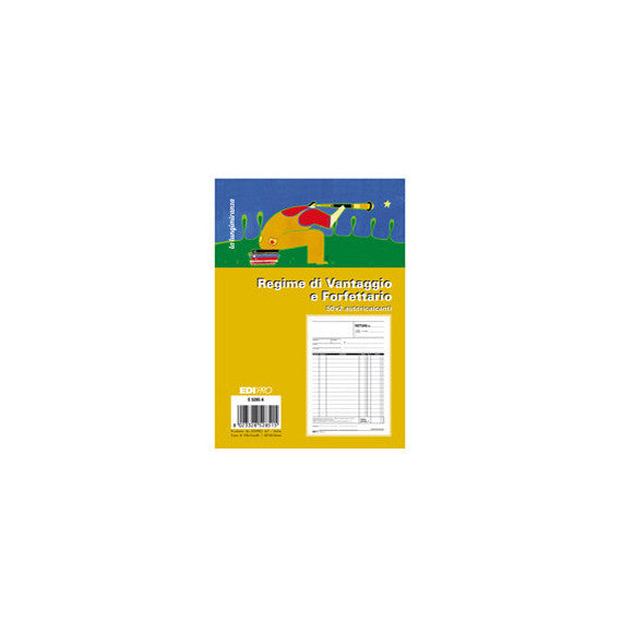 Blocco fattura contribuenti min/forfett. - 22x14,8 - 50x2 fogli autoric. - E5285A - EdiPro