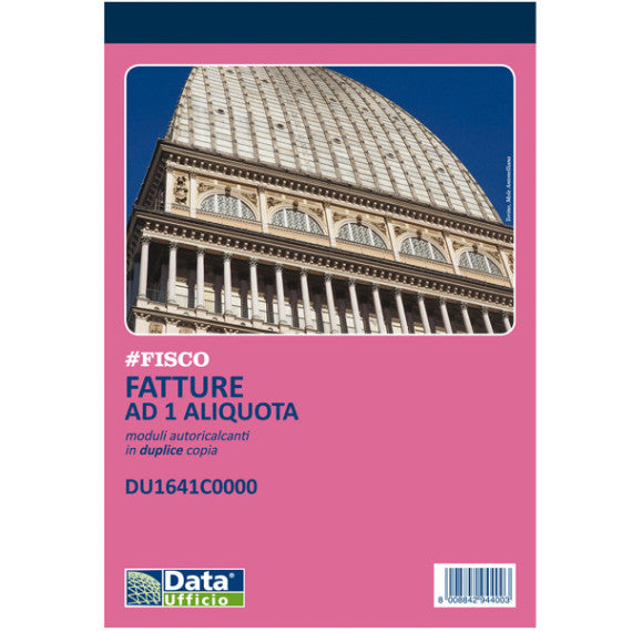 Blocco fatture ad 1 aliquota - 50/2 autoricalcante - DU1641C0000 - Data Ufficio