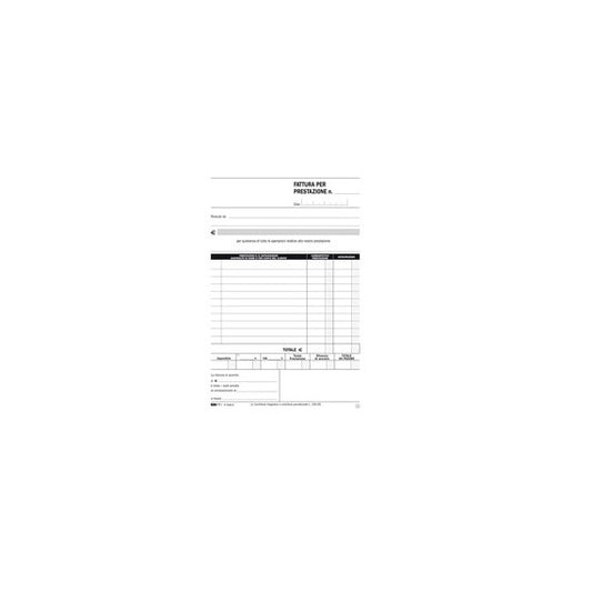 Blocco fatture professionisti - 50/50 fogli autoricalcanti - 23 x 15cm - Edipro