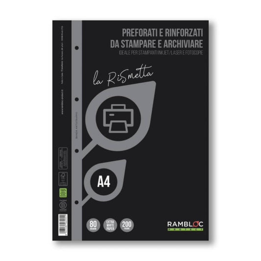 Blocco fogli ricambio Rambloc LA RISMETTA 100 fogli A4 - 90506995