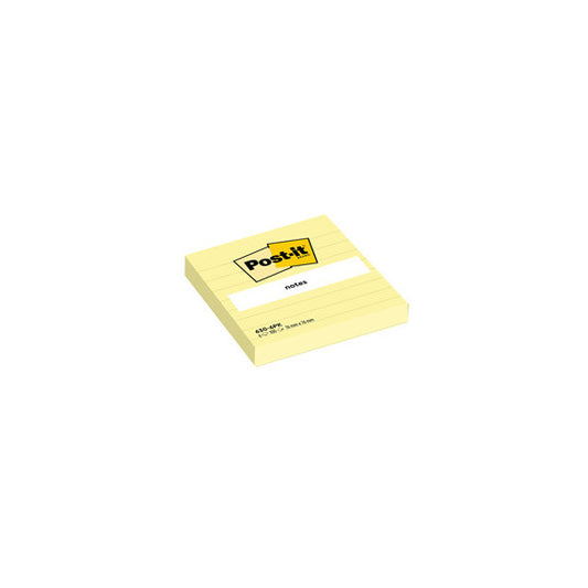 Blocco foglietti - 630-6PK - a righe - 76 x 76 mm - giallo Canary™ - 100 fogli - Post it®