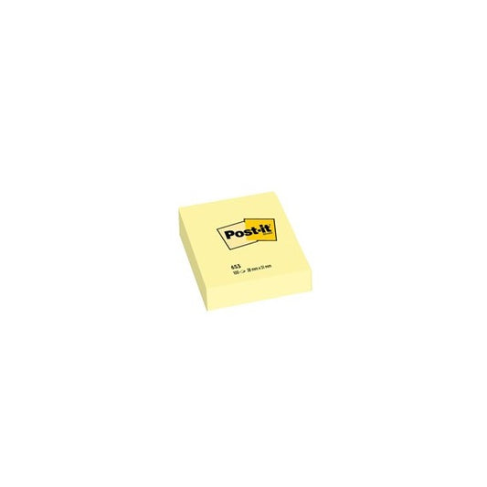 Blocco foglietti - 653 - 38 x 51 mm - giallo Canary™ - 100 fogli - Post it®