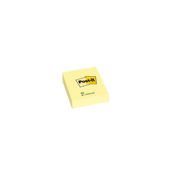 Blocco foglietti - 653 - 38 x 51 mm - giallo Canary™ - 100 fogli - Post it®