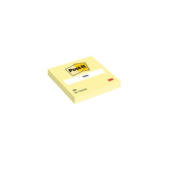 Blocco foglietti - 654 - 76 x 76 mm - giallo Canary™ - 100 fogli - Post it®