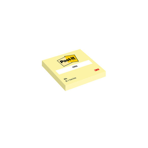 Blocco foglietti - 654 - 76 x 76 mm - giallo Canary™ - 100 fogli - Post it®