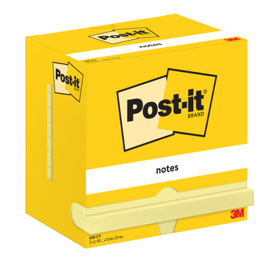 Blocco foglietti - 655 - 76 x 127 mm - giallo Canary™ - 100 fogli - Post it®