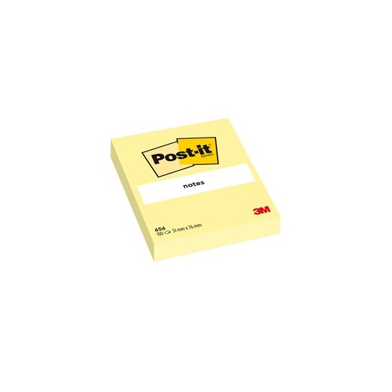 Blocco foglietti - 656 - 76 x 51 mm - giallo Canary™ - 100 fogli - Post it®