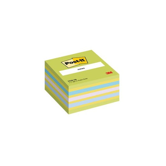Blocco foglietti Cubo - 2028-NB - 76 x 76 mm - 72 gr - colori assortiti - 450 fogli - Post it®