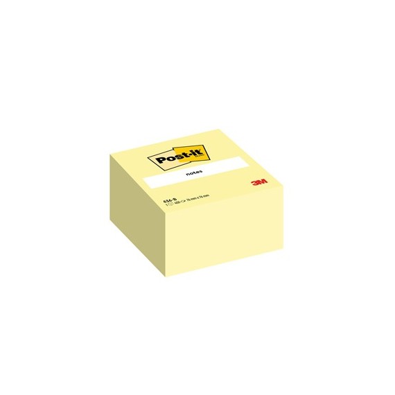 Blocco foglietti Cubo - 636-B - 76 x 76 mm - giallo Canary™ - 450 fogli - Post it®