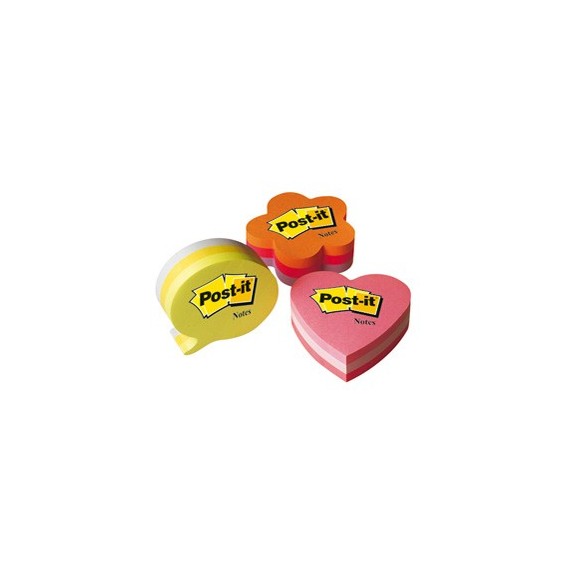 Blocco foglietti fumetto - 2007-SB - 70 x 70 mm - giallo/giallo neon/bianco - 225 fogli - Post it®