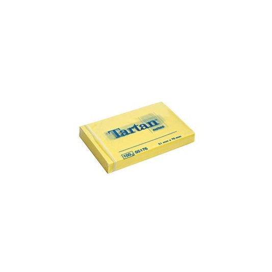 Blocco foglietti - giallo pastello - 51 x 76mm - 63gr - 100 fogli - Tartan™