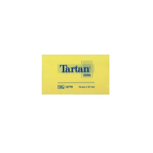 Blocco foglietti - giallo pastello - 76 x 127mm - 63gr - 100 fogli - Tartan™