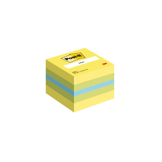 Blocco foglietti Minicubo - 2051-L - 51 x 51 mm - 72 gr - colori assortiti - 400 fogli - Post it®