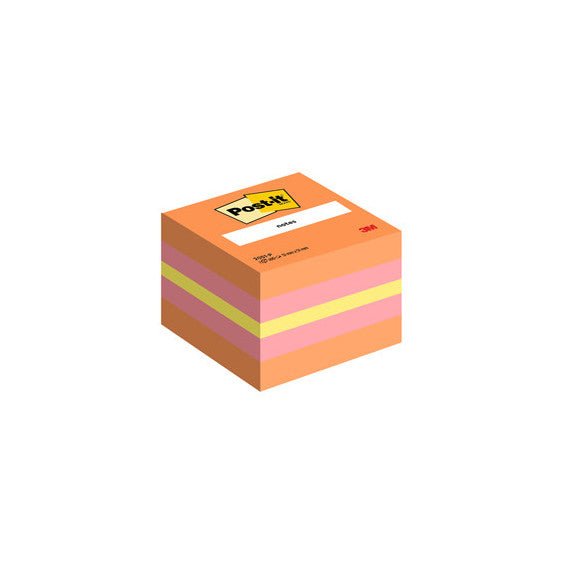 Blocco foglietti Minicubo - 2051-P - 51 x 51 mm - 72 gr - colori assortiti - 400 fogli - Post it®