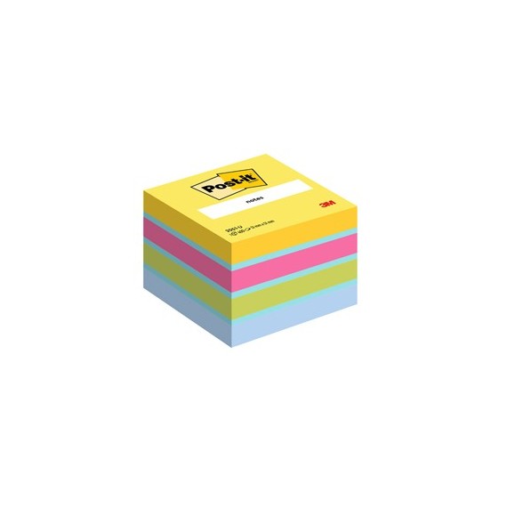 Blocco foglietti Minicubo - 2051-U - 51 x 51 mm - 72 gr - colori assortiti - 400 fogli - Post it®