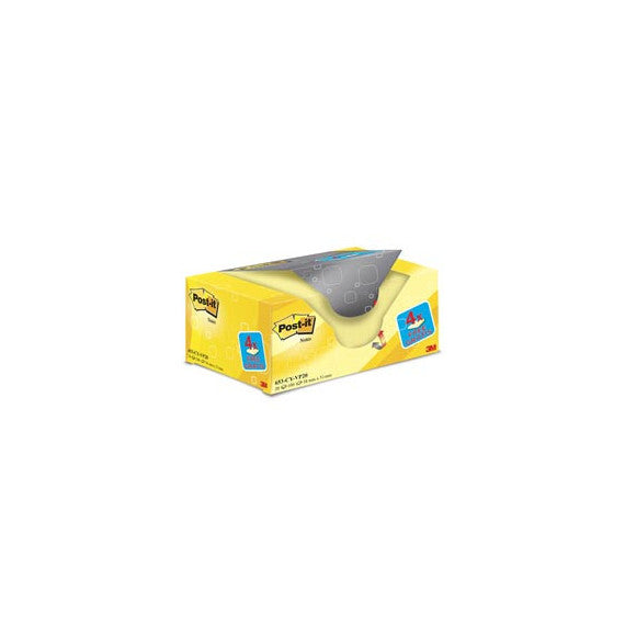 Blocco foglietti Post it® - 653CY-VP20 - 38 x 51 mm - 72 gr -  giallo Canary™ - Post it® - conf. 20 blocchi