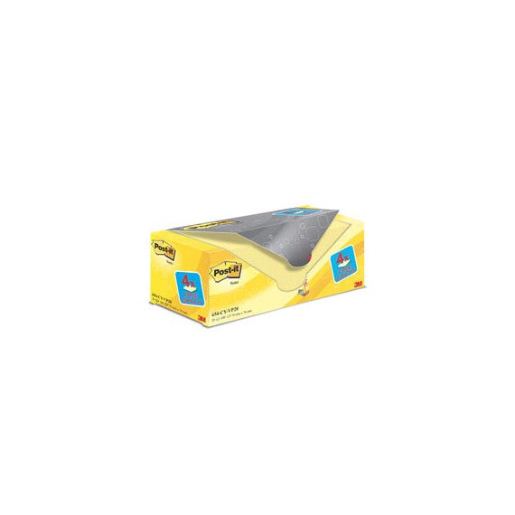 Blocco foglietti Post it® - 654CY-VP20 - 76 x 76 mm - 72 gr - giallo Canary™ - Post it® - conf. 20 blocchi