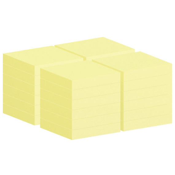 Blocco foglietti Post it® Notes - 654-CY-VP24 - 76 x 76 mm - giallo Canary - 100 fogli - Post it® - conf. 24 blocchi