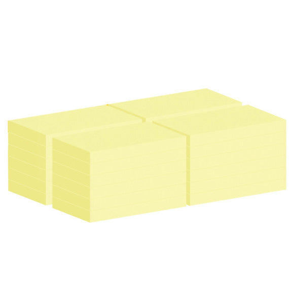 Blocco foglietti Post it® Notes - 655-CY-VP24 - 76 x 127 mm - giallo Canary - 100 fogli - Post it® - conf. 24 blocchi