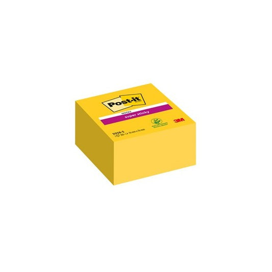 Blocco foglietti Post it® Super Sticky - 2028-S - 76 x 76 mm - giallo oro - 350 fogli - Post it®