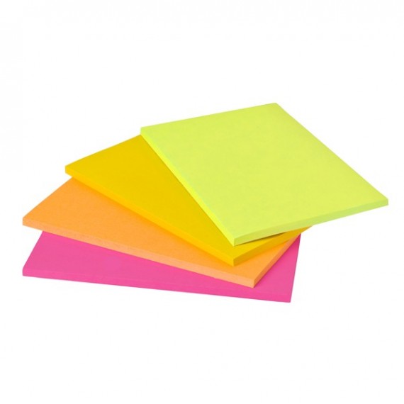 Blocco foglietti Post it® Super Sticky Meeting Notes - 6445-SSP - 152 x 101 mm - rosa/verde neon - 45 fogli - Post it®
