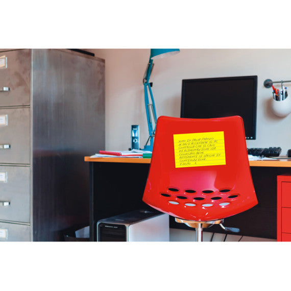 Blocco foglietti Post it® Super Sticky Meeting Notes - 6445-SSP - 152 x 101 mm - rosa/verde neon - 45 fogli - Post it®