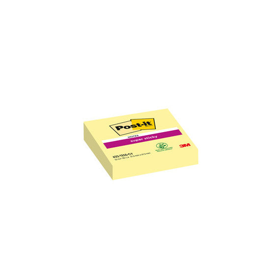 Blocco foglietti Super Sticky - 622-12SS-CY - 47,6 x 47,6 mm - giallo Canary™ - 90 fogli - Post it®
