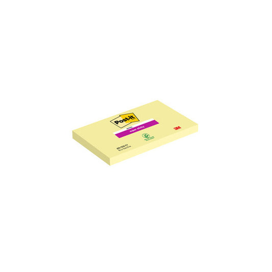 Blocco foglietti Super Sticky - 655-12SS-CY - 76 x 127 mm - giallo Canary™ - 90 fogli - Post it®