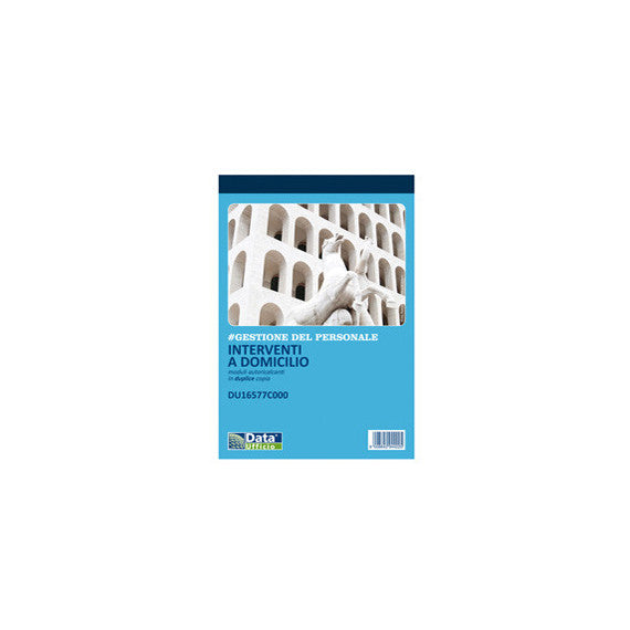 Blocco interventi a domicilio del cliente - 50/50 copie autoric. - 21,5 x 14,8 cm - DU16577C000 - Data Ufficio